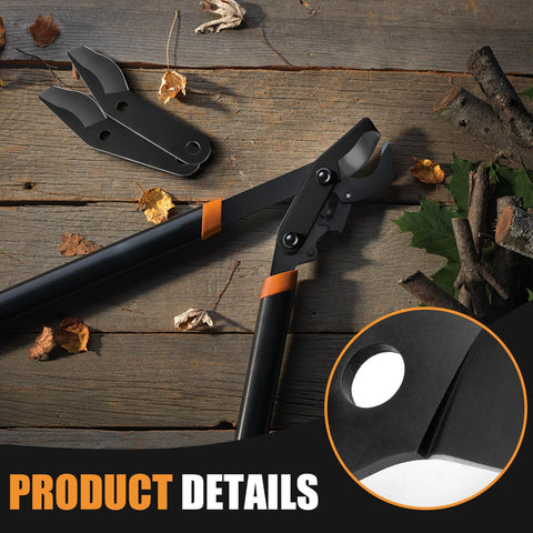 GJK lopper blades demonstrate easy installation and quick readiness for garden use.