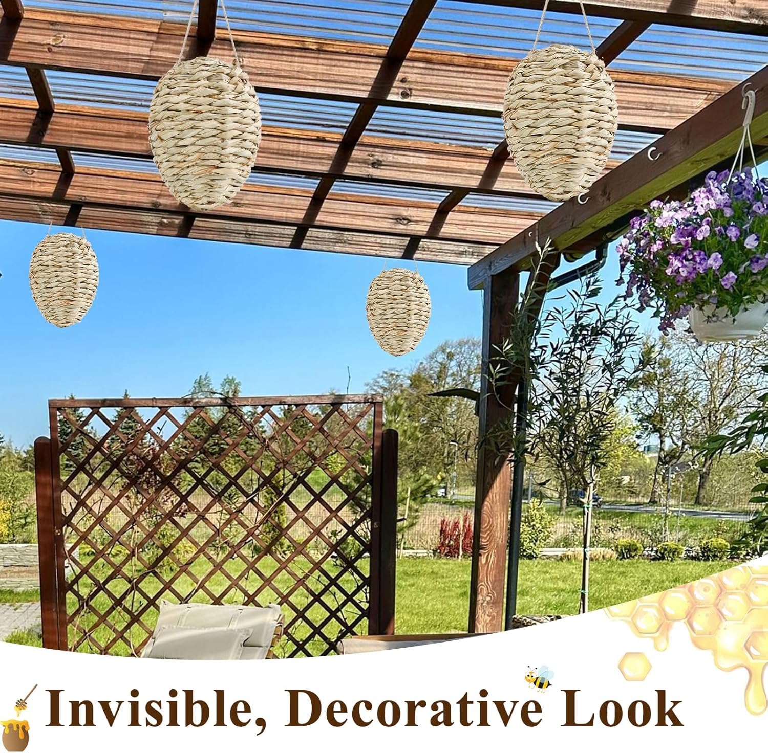 GJL Garden and patio decor deters wasps while adding charm.