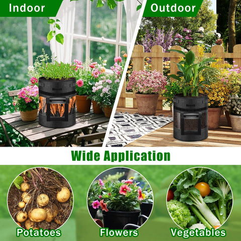 Includes 10 reusable green labels for crop variety tracking