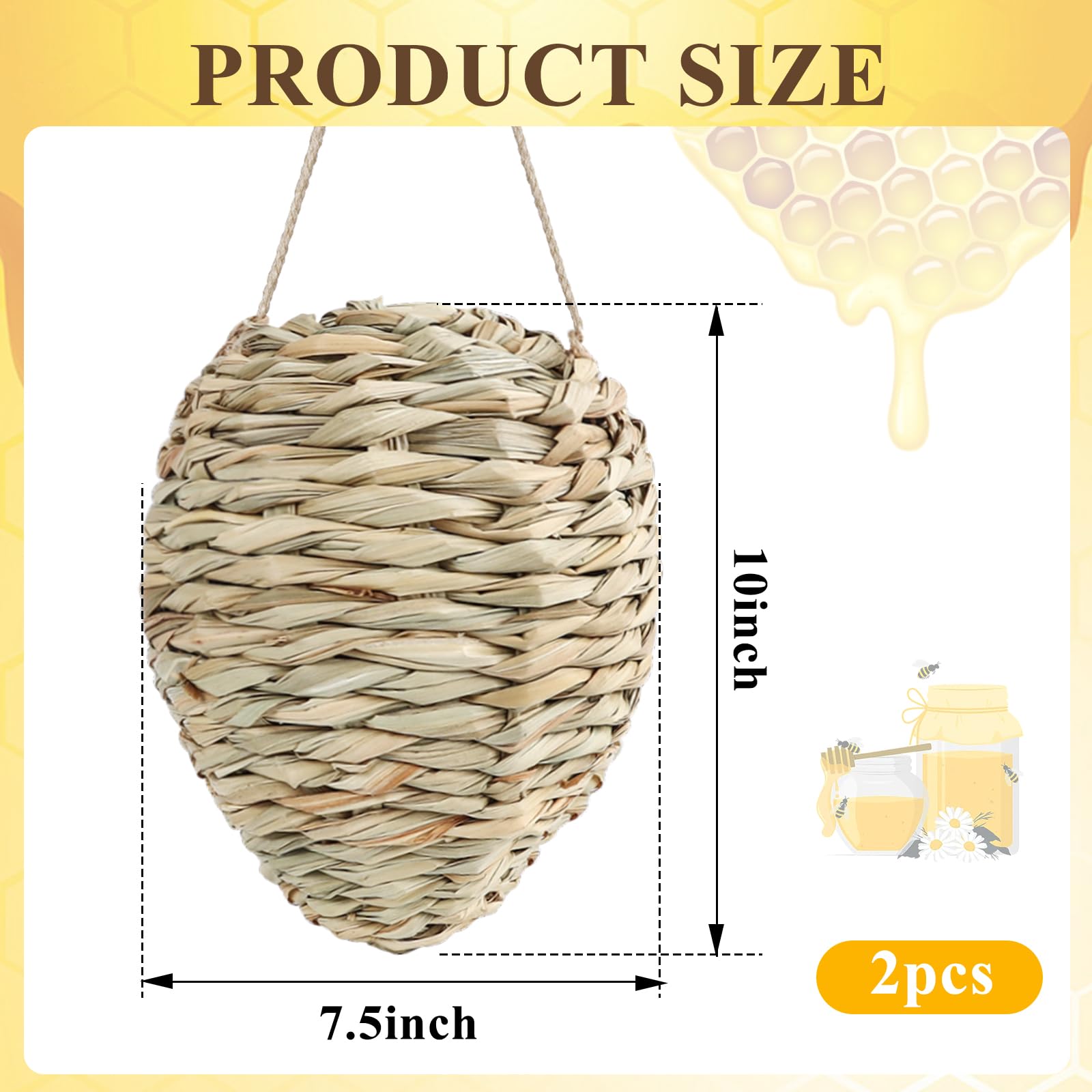 GJL Hemp rope hanging decoy easy to install outdoors.