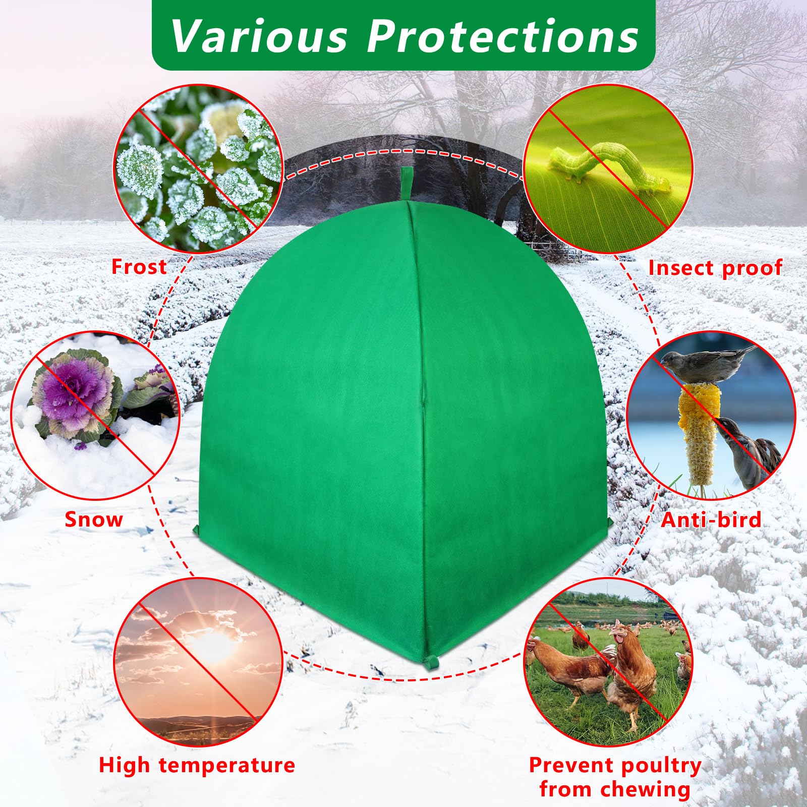 GJL winter plant cover fiberglass frame closeup shows durable support for winter use.