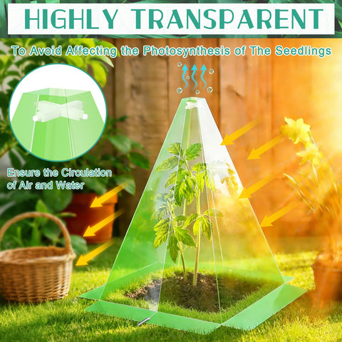GJQ animal-and-weather protection cloche shields seedlings from damage