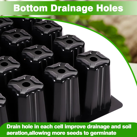Deep cells support healthy root growth and easier transplanting with GJQ trays