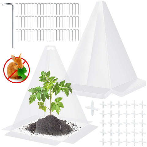 GJQ garden cloche 30-pack protects seedlings while maximizing light transmission.