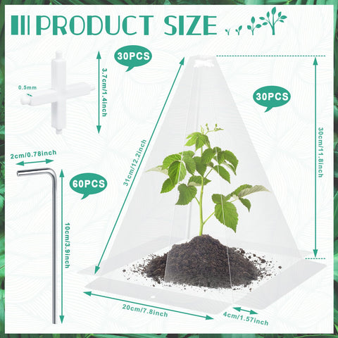 GJQ plant protectors from animals shield young plants from pests and weather.