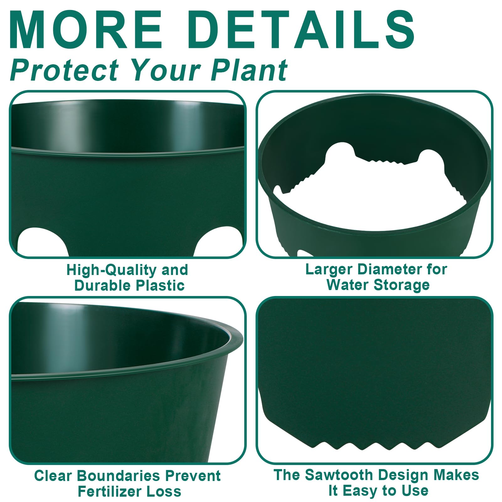 GJQ plant rings install by pressing into soil—no tools needed.