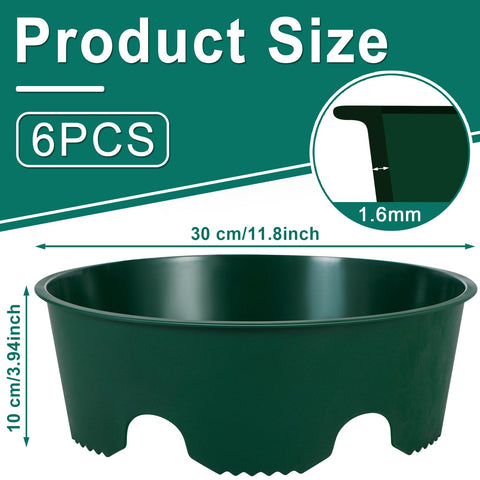 GJQ 12-inch plant ring forms protective boundary against lawn mowers.
