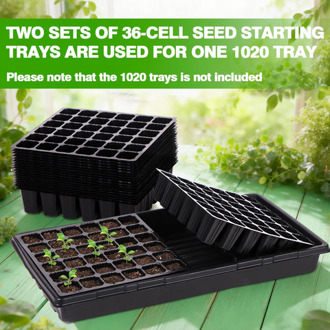 Close-up drainage holes prevent overwatering in GJQ seed starter tray