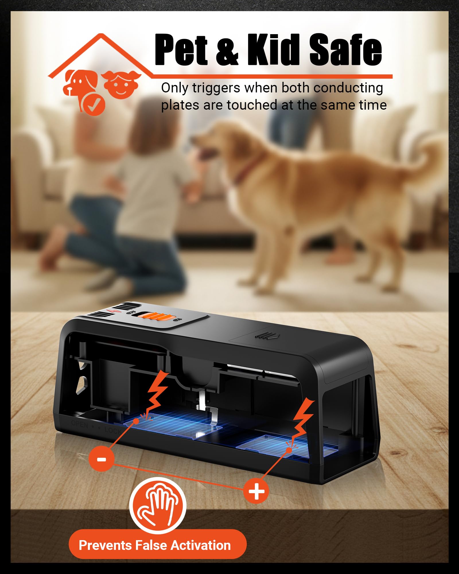 G-Jyuncyou trap battery compartment enables cordless placement.