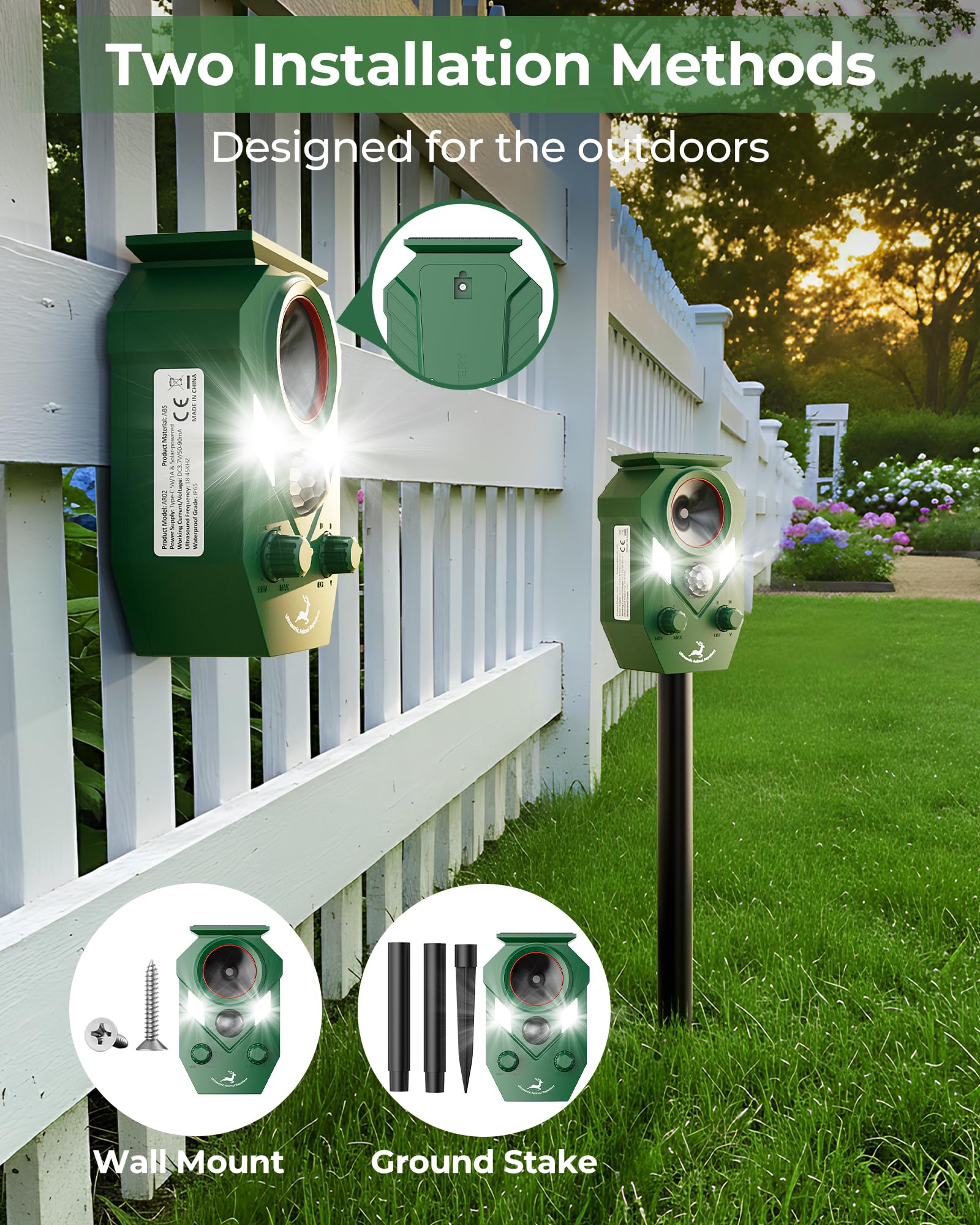 G-Jyuncyou IP65 weatherproof outdoor deterrent in rain