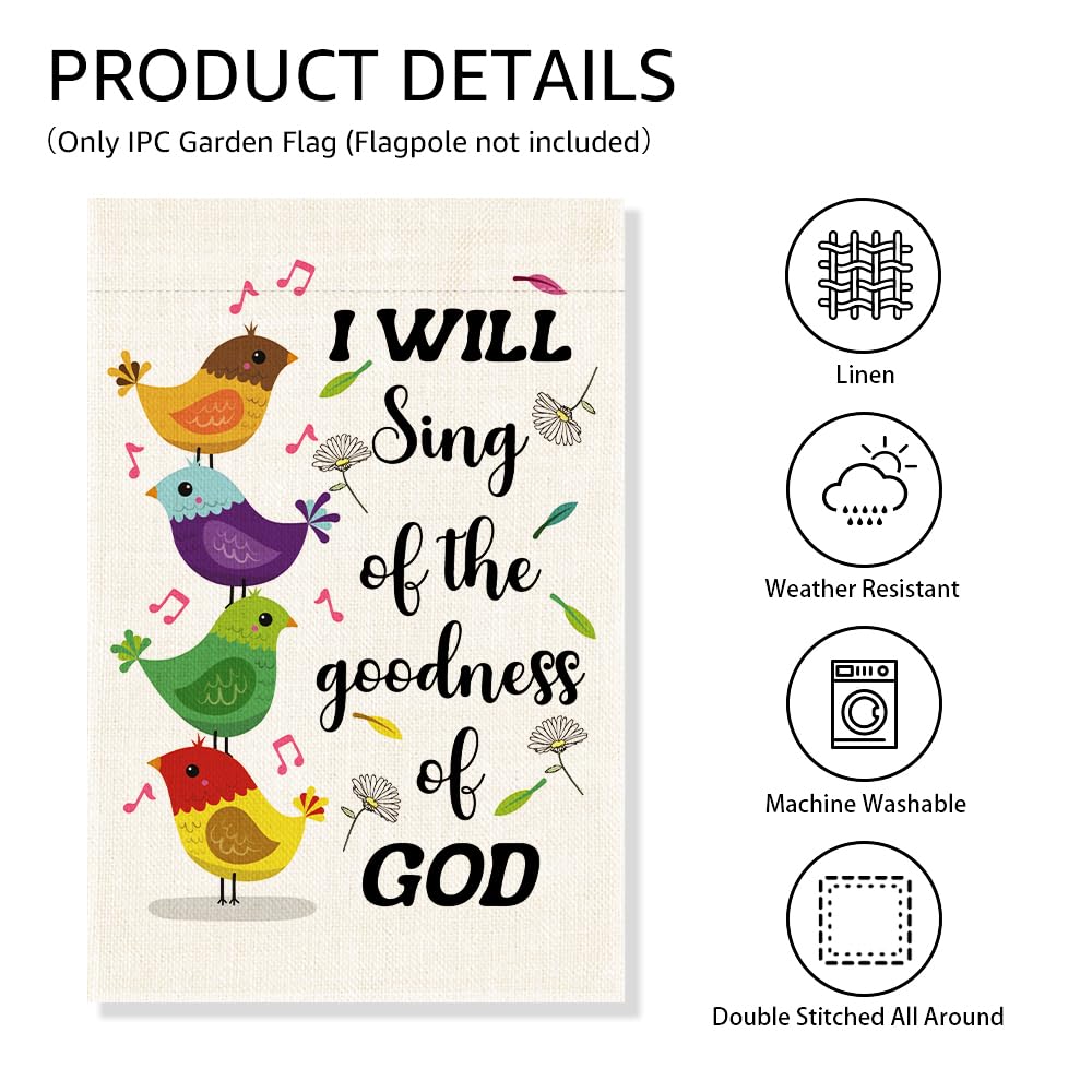 Gkodw Christian Bible flag enhances curb appeal and spiritual mood outdoors