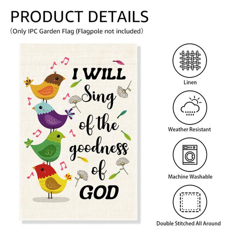 Gkodw Christian Bible flag enhances curb appeal and spiritual mood outdoors