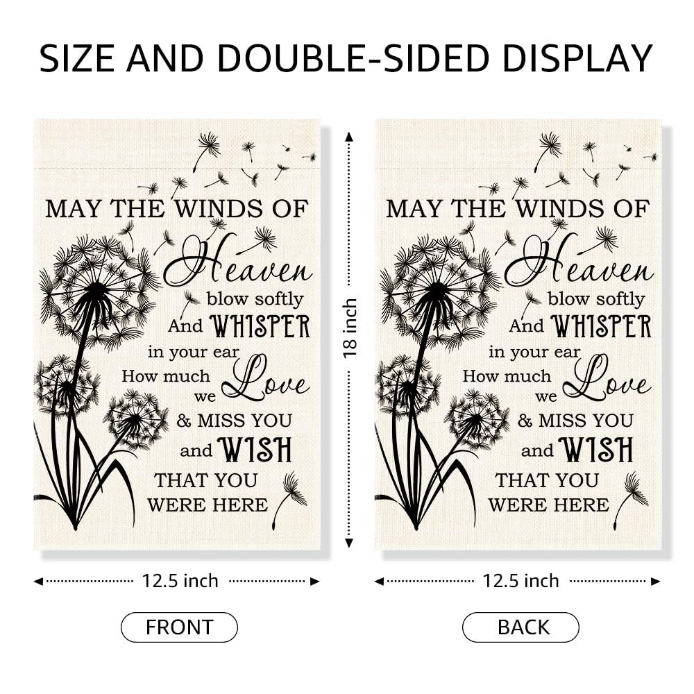 Gkodw cemetery yard sign featuring dandelion design, ideal for memorial outdoor spaces