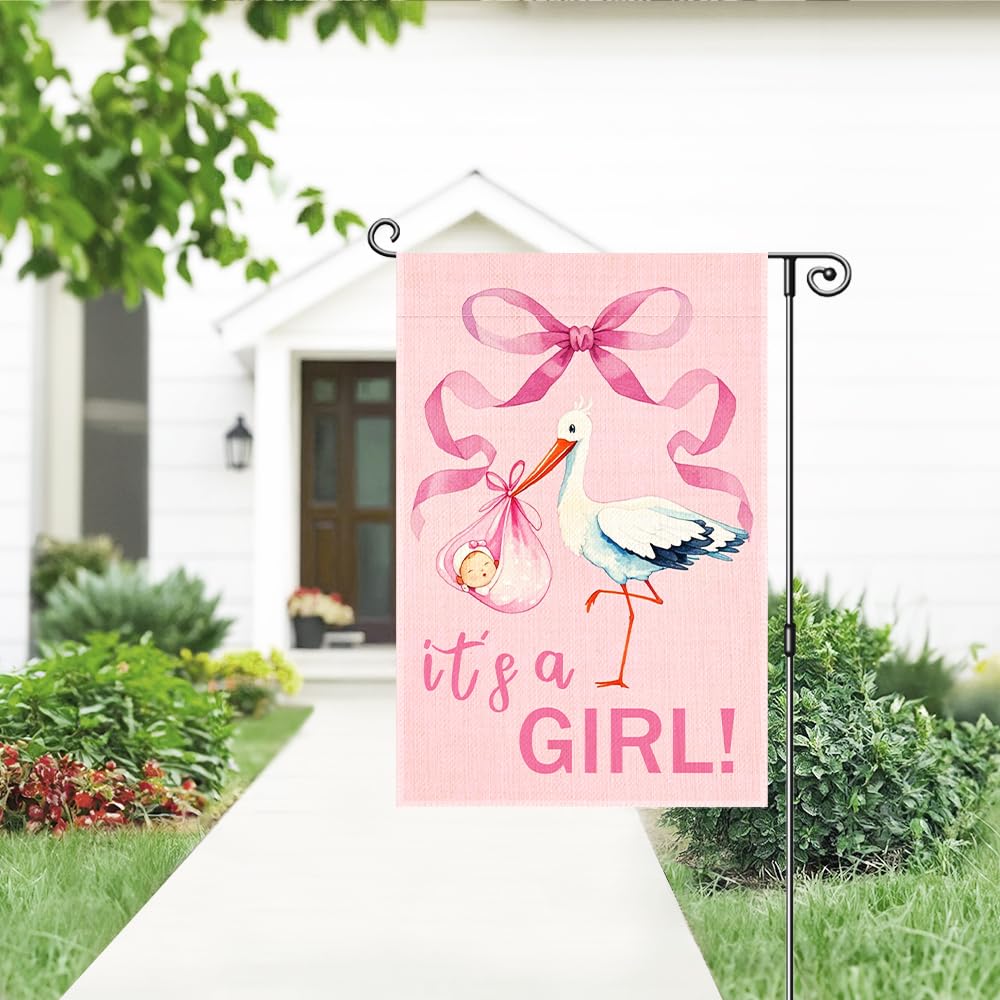 Gkodw Waterproof linen flag withstands weather across seasons for lasting decor.
