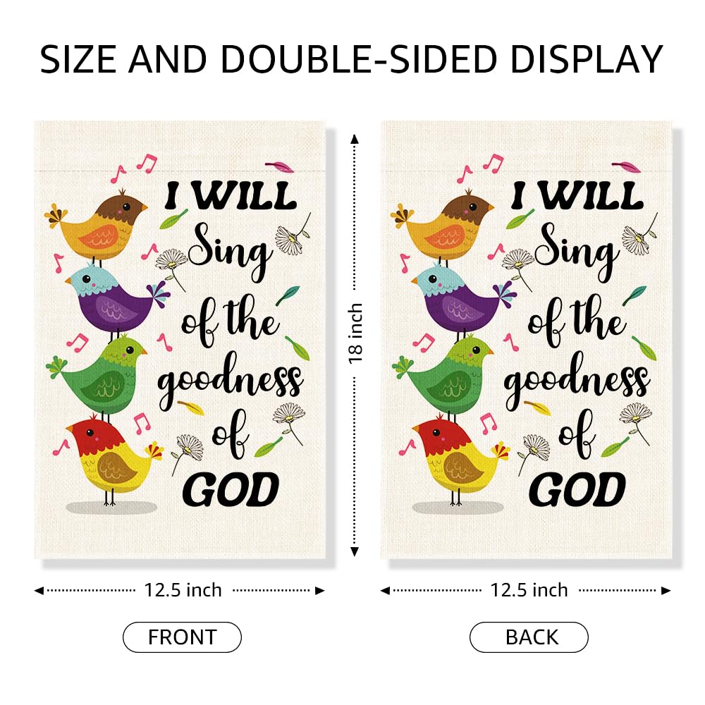 Gkodw funny birds yard flag adds charm to porches and gardens year-round
