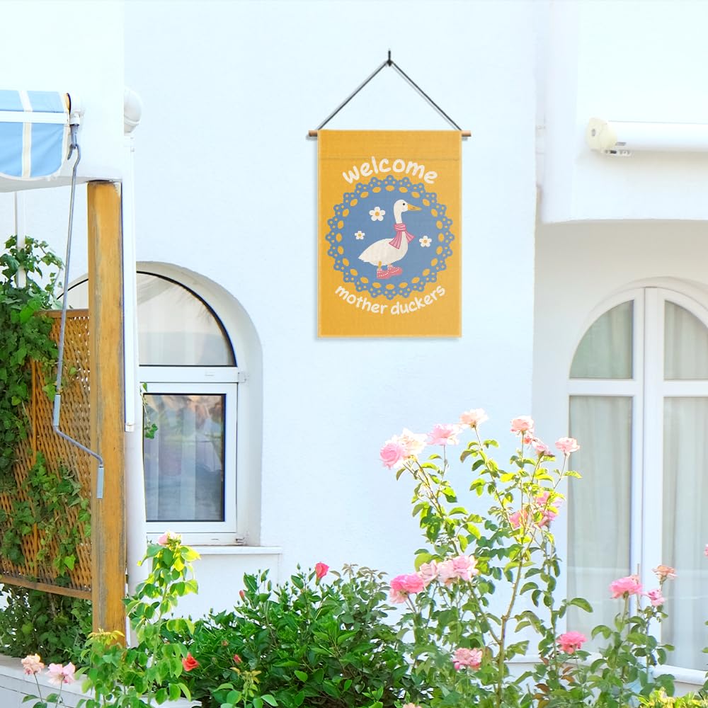 Gkodw Garden flag on yard, cheerful decor gift idea for friends