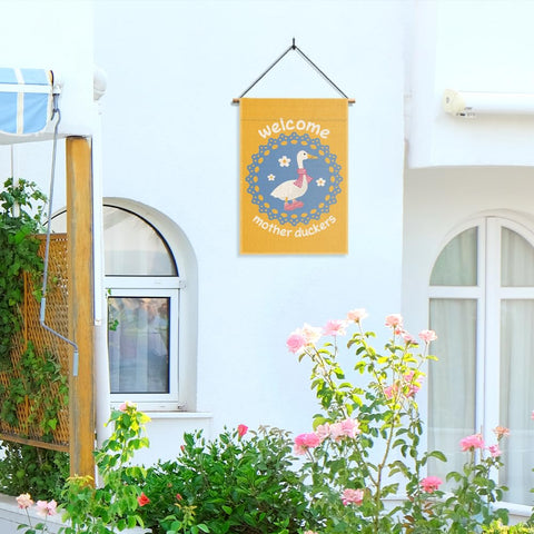 Gkodw Garden flag on yard, cheerful decor gift idea for friends