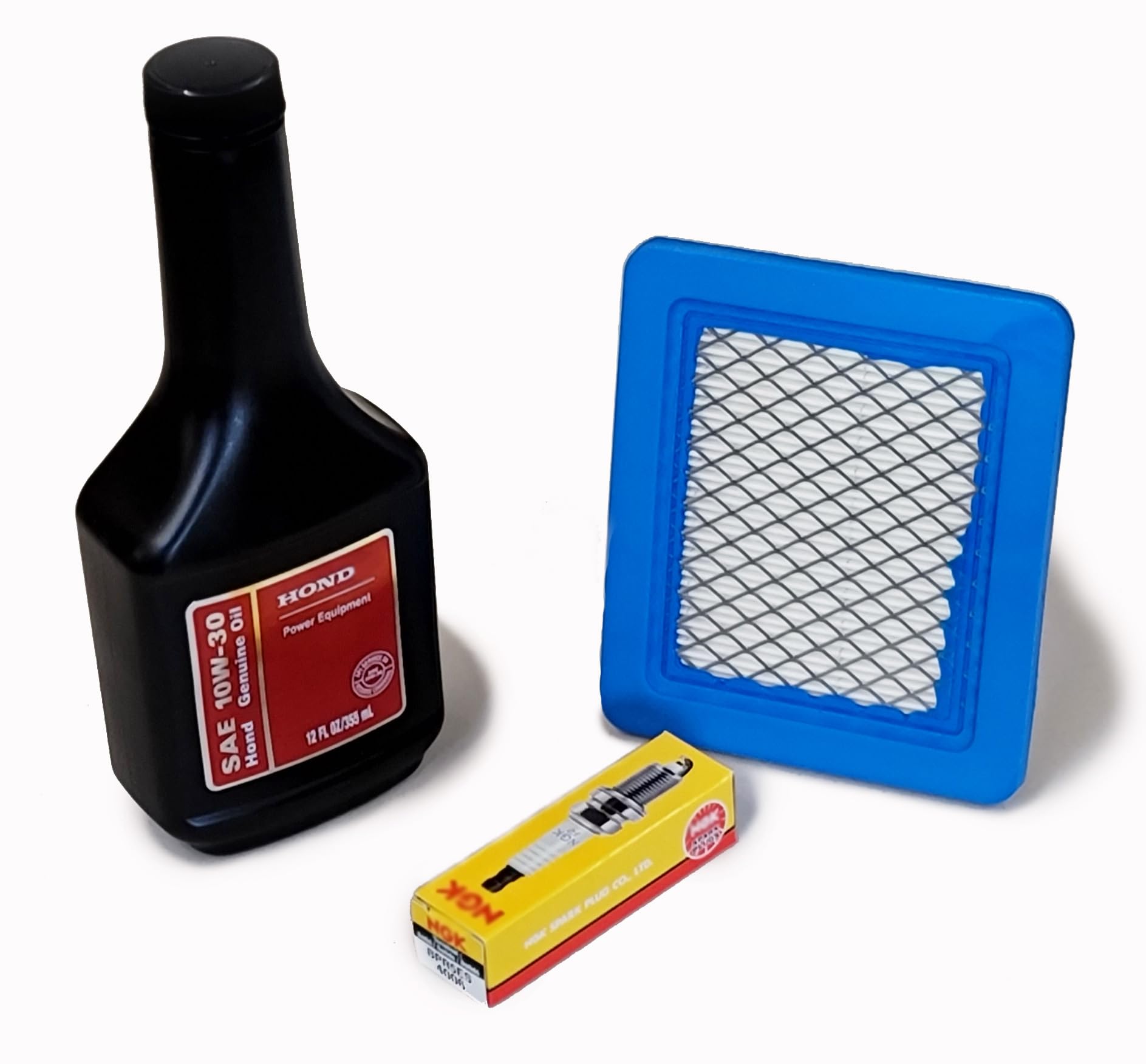 GL Tuneup Kit for Honda with oil bottle and NGK spark plug for reliable maintenance on GCV engines