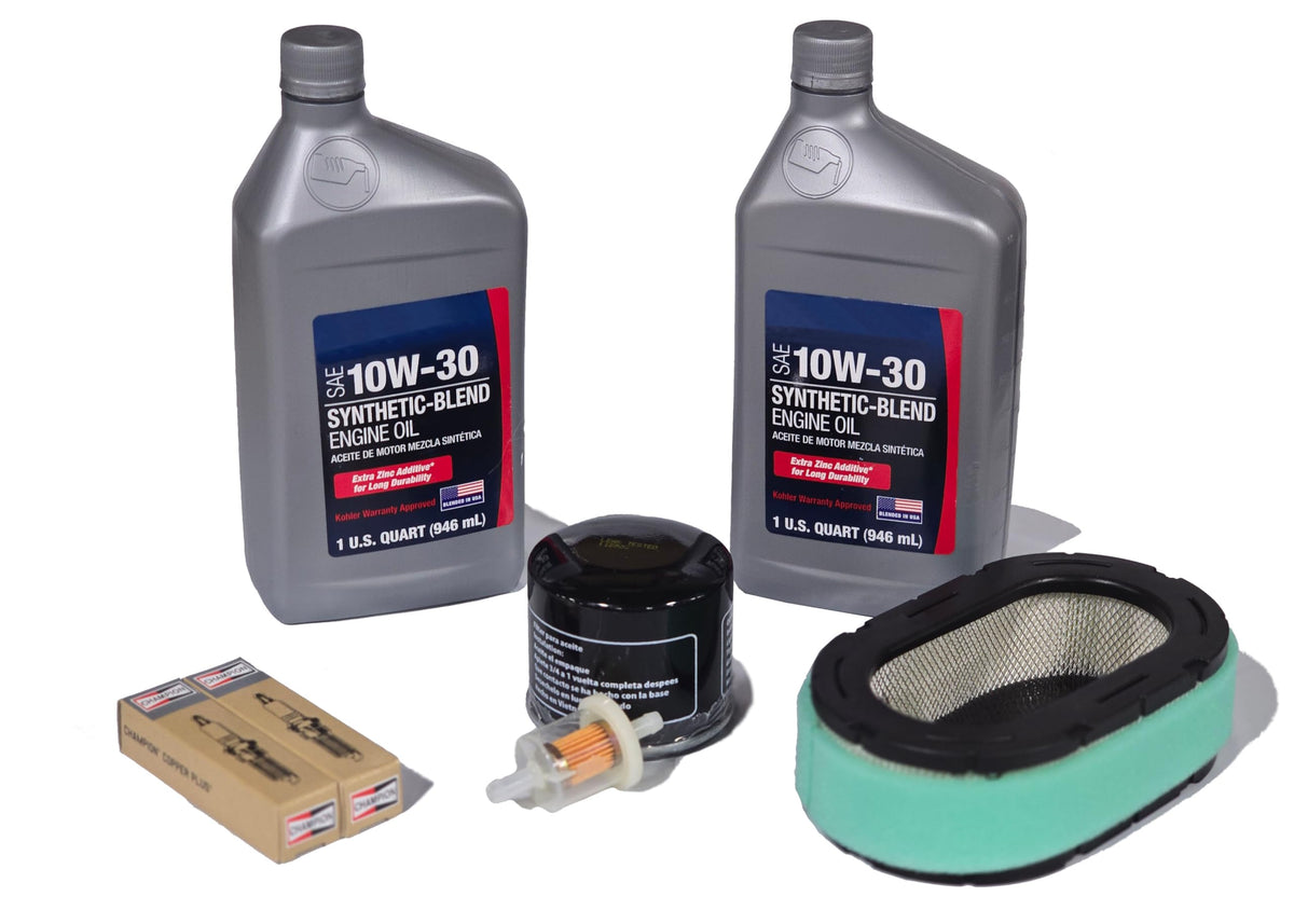 GL Tuneup Kit for Kohler 7000 Series engines; keeps Toro TimeCutter and Hustler riders running smoothly.