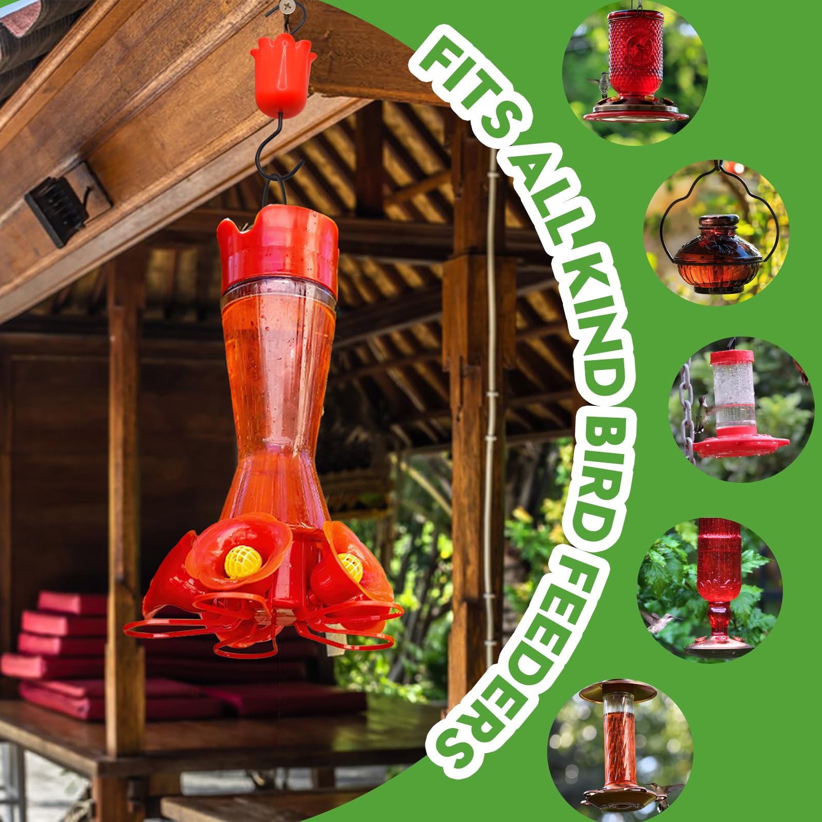 GlaRid heavy-load S hooks attach securely to tree branches for versatile mounting