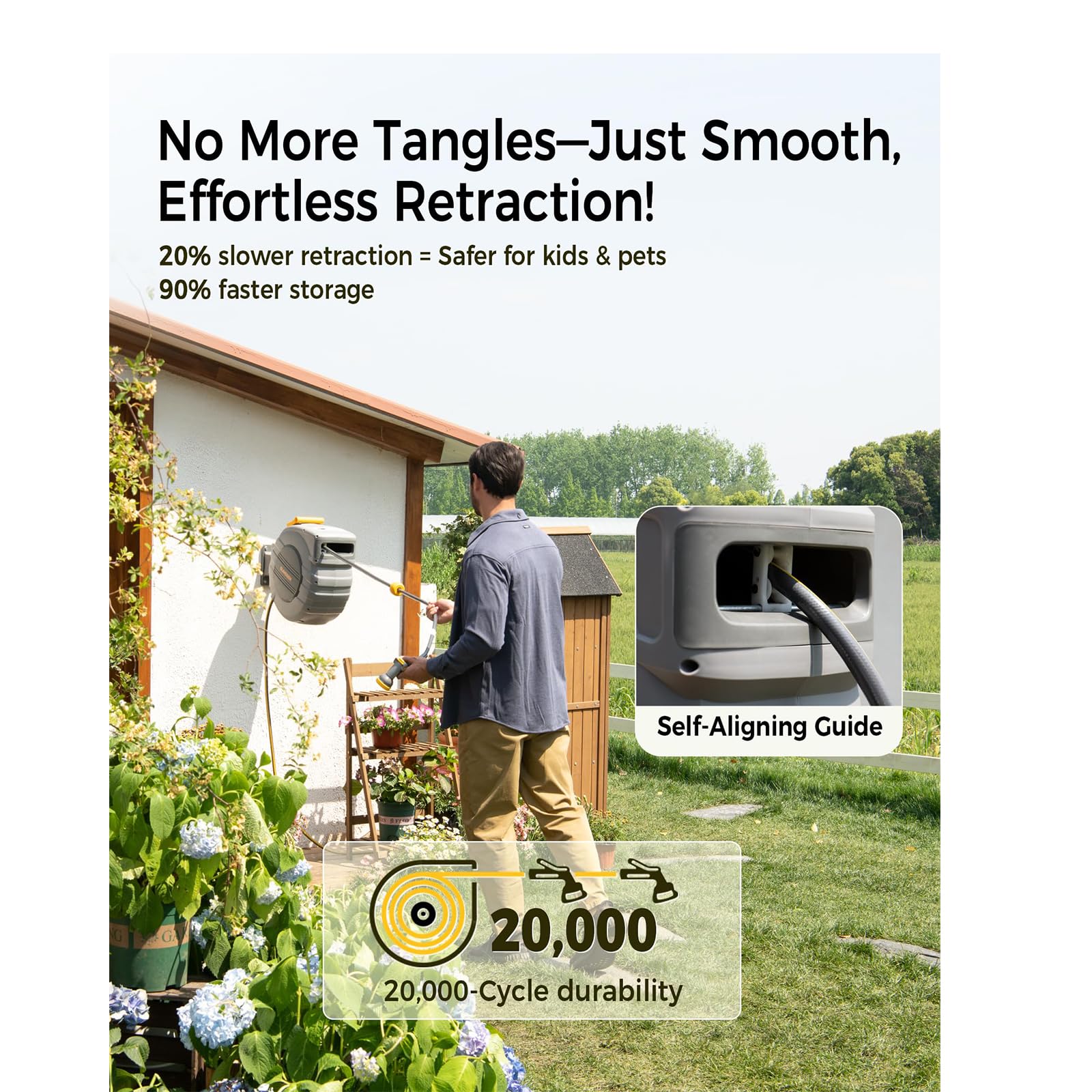 GLAHODEN UV-freeze-proof durability protecting the unit from sun and cold