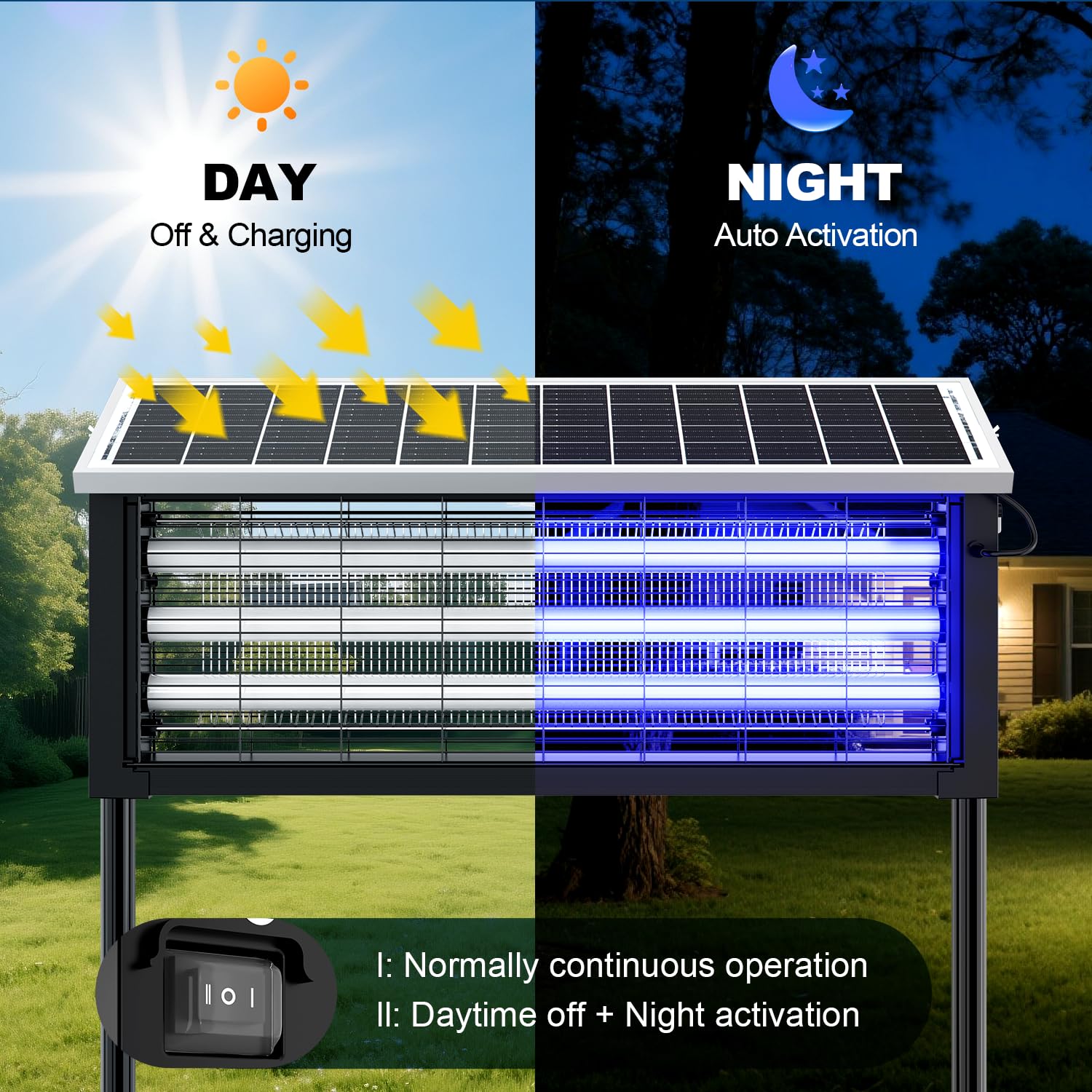 Glamvibe 3500V Grid — robust electric grid for effective insect neutralization outdoors.