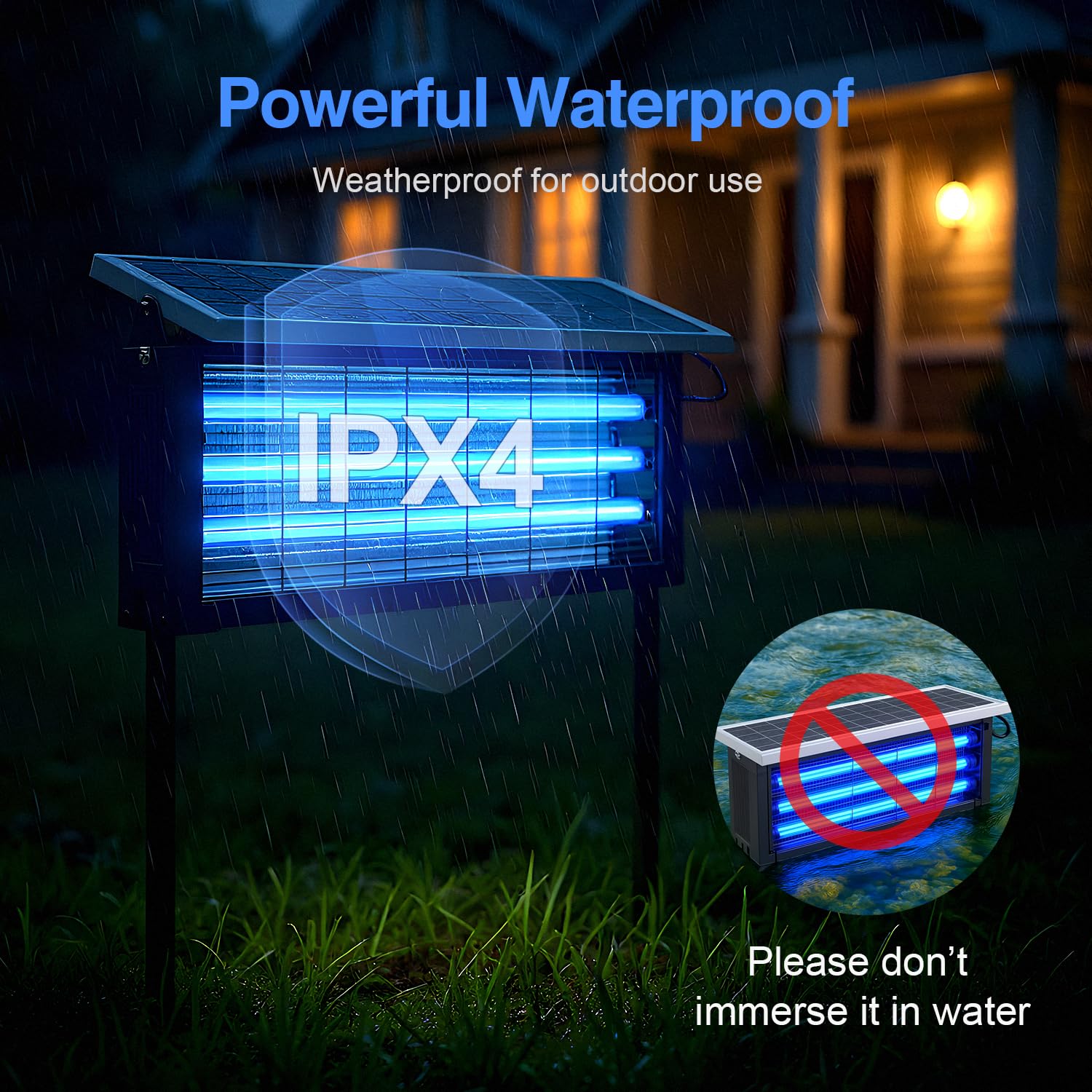 Glamvibe Dual Charge Solar Panel — daytime charging with night activation for flexible outdoor use.