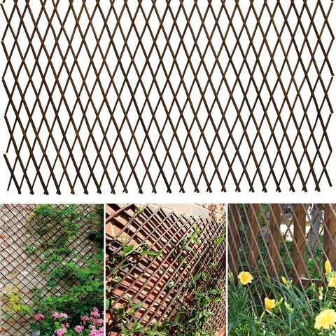 GLANT lattice fence trellis installed on a wall to support climbing plants