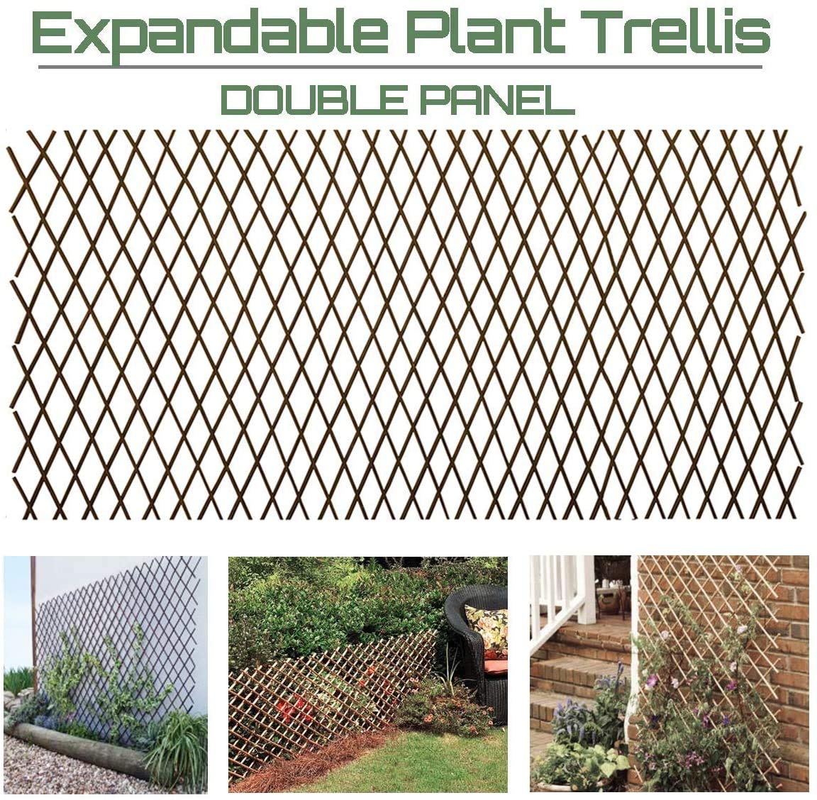 GLANT lattice fence extendable trellis for versatile garden use