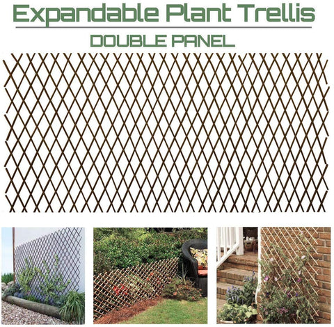 GLANT lattice fence extendable trellis for versatile garden use