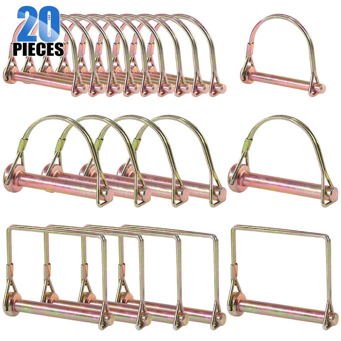 Glarks PTO pin assortment box for quick farm trailer tasks