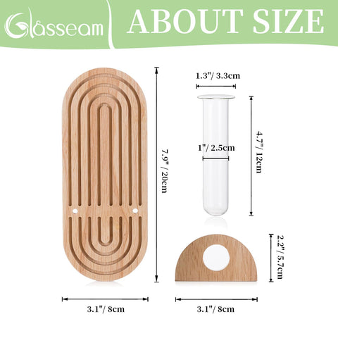 Glasseam clear glass tubes offer easy cleaning and root visibility.