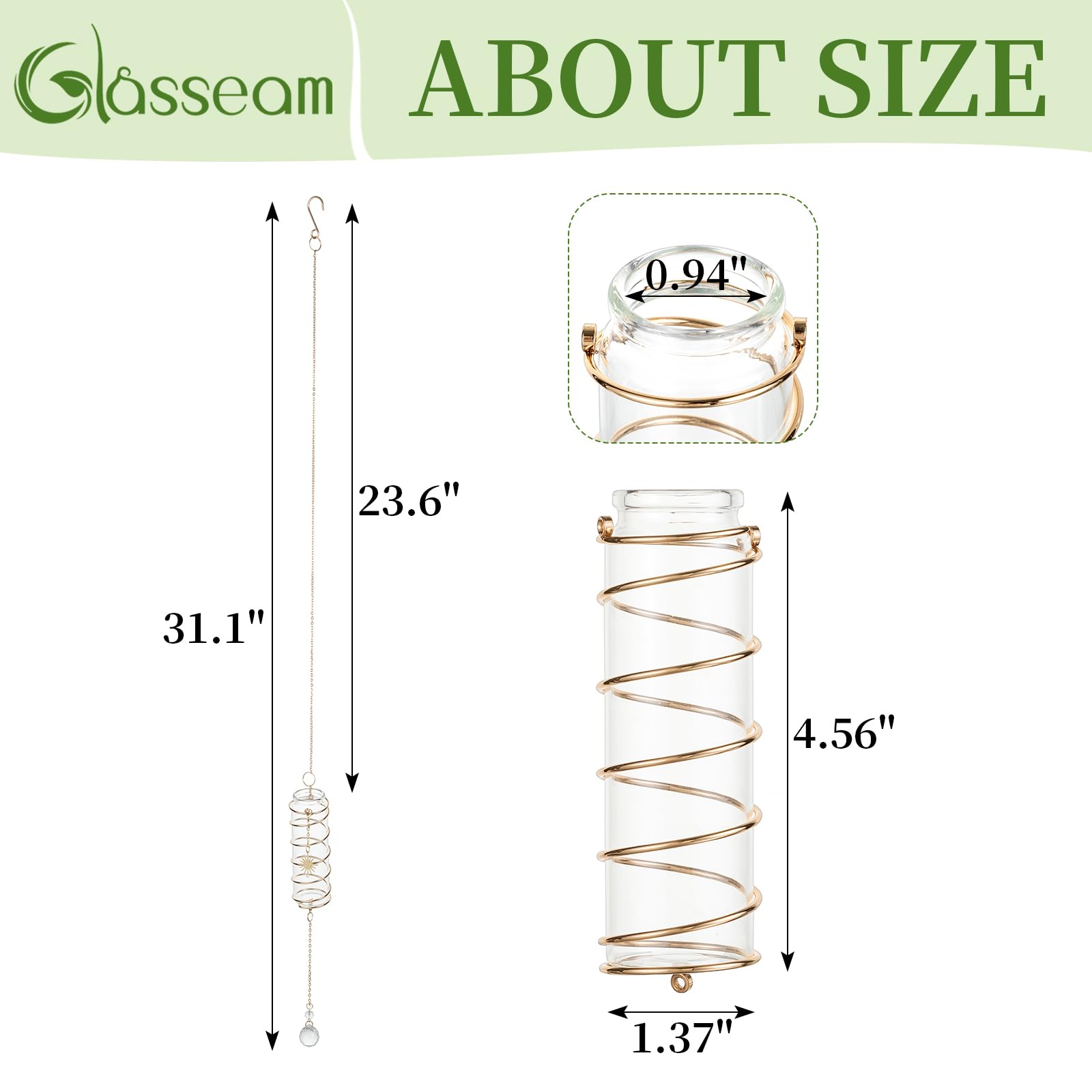 Glasseam gift for women idea featuring elegant propagation station.