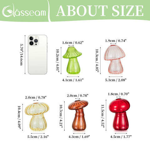 Glasseam handmade glassware mushroom makes a thoughtful gift for plant lovers