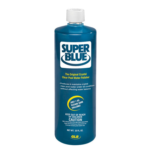 GLB clarifier demonstrates cloudy water before and after treatment for clearer water.
