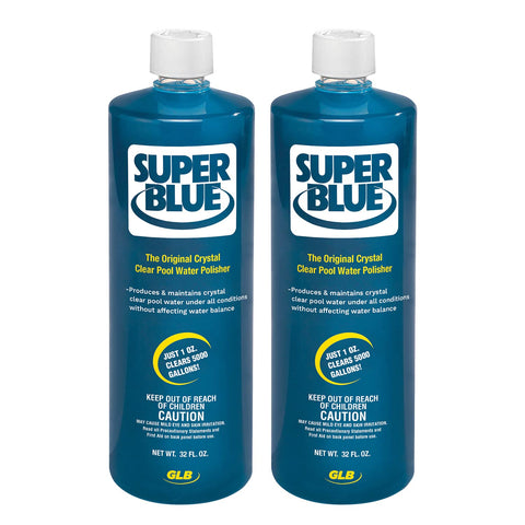 GLB clarifier dense formula ready to treat pool water quickly and effectively.