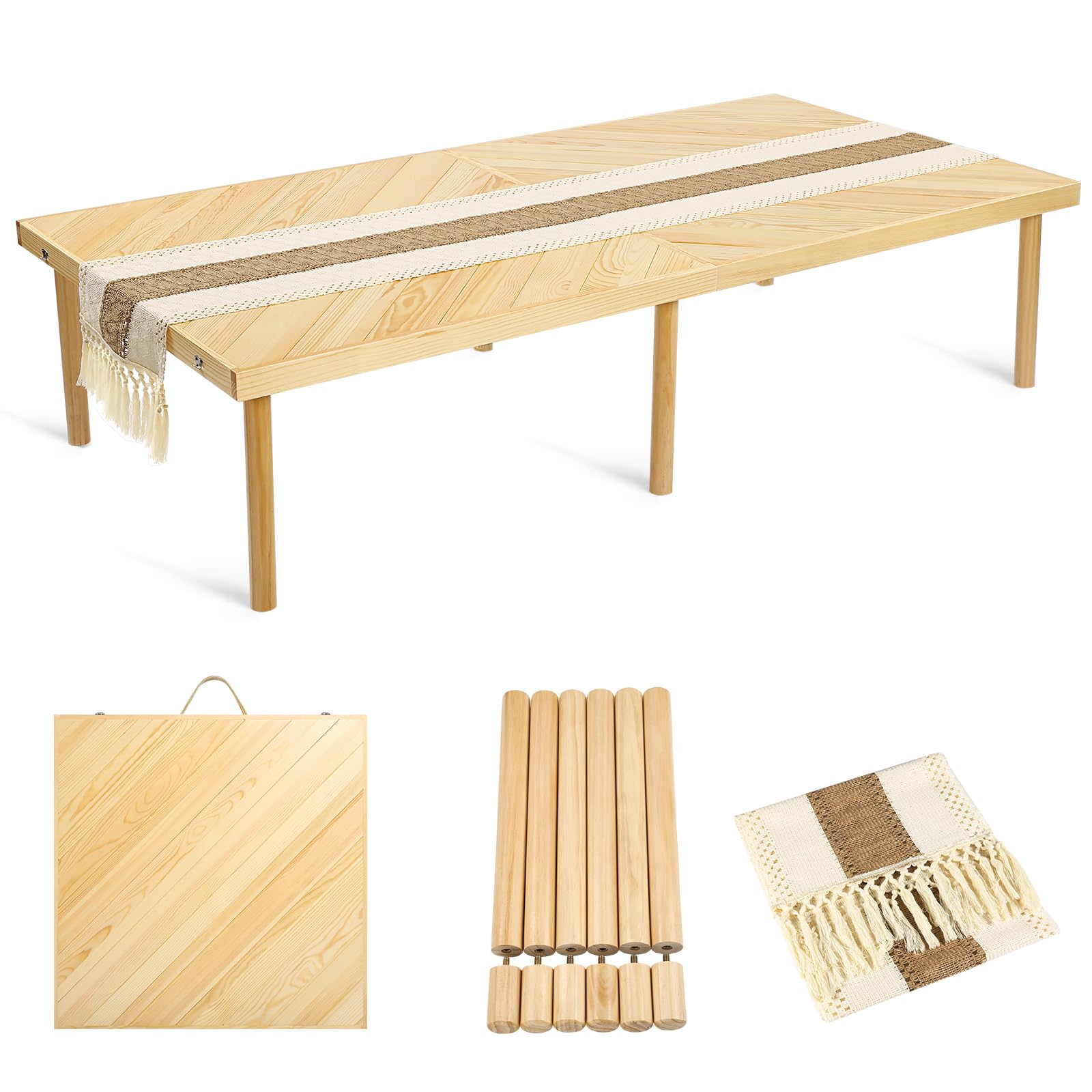 GLDZI folding picnic table with compact design for easy travel and outdoor meals