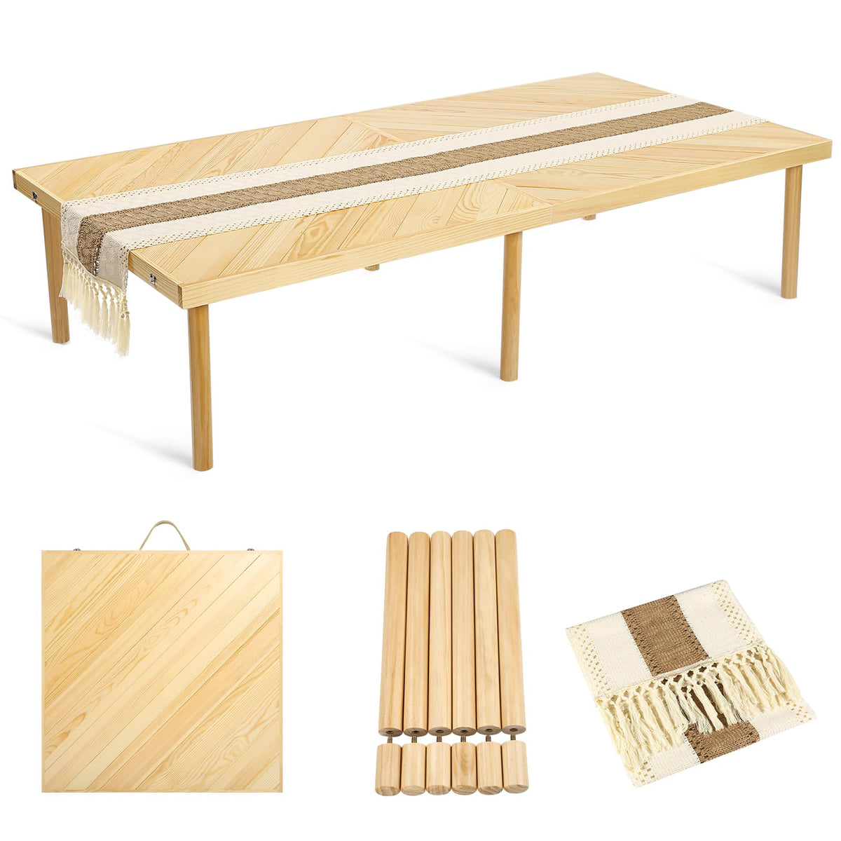 GLDZI folding picnic table with compact design for easy travel and outdoor meals