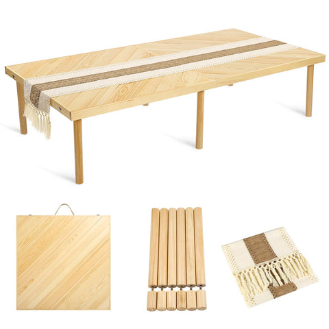GLDZI folding picnic table with compact design for easy travel and outdoor meals