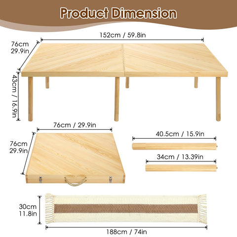 GLDZI solid wood construction close up showing natural grain and durability
