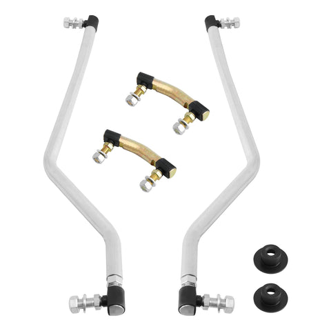 Gledewen adjustable left drag link for precise alignment and reduced tire wear.