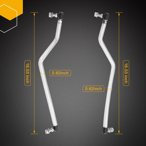 Gledewen right adjustable drag link ensures precise steering control during mowing