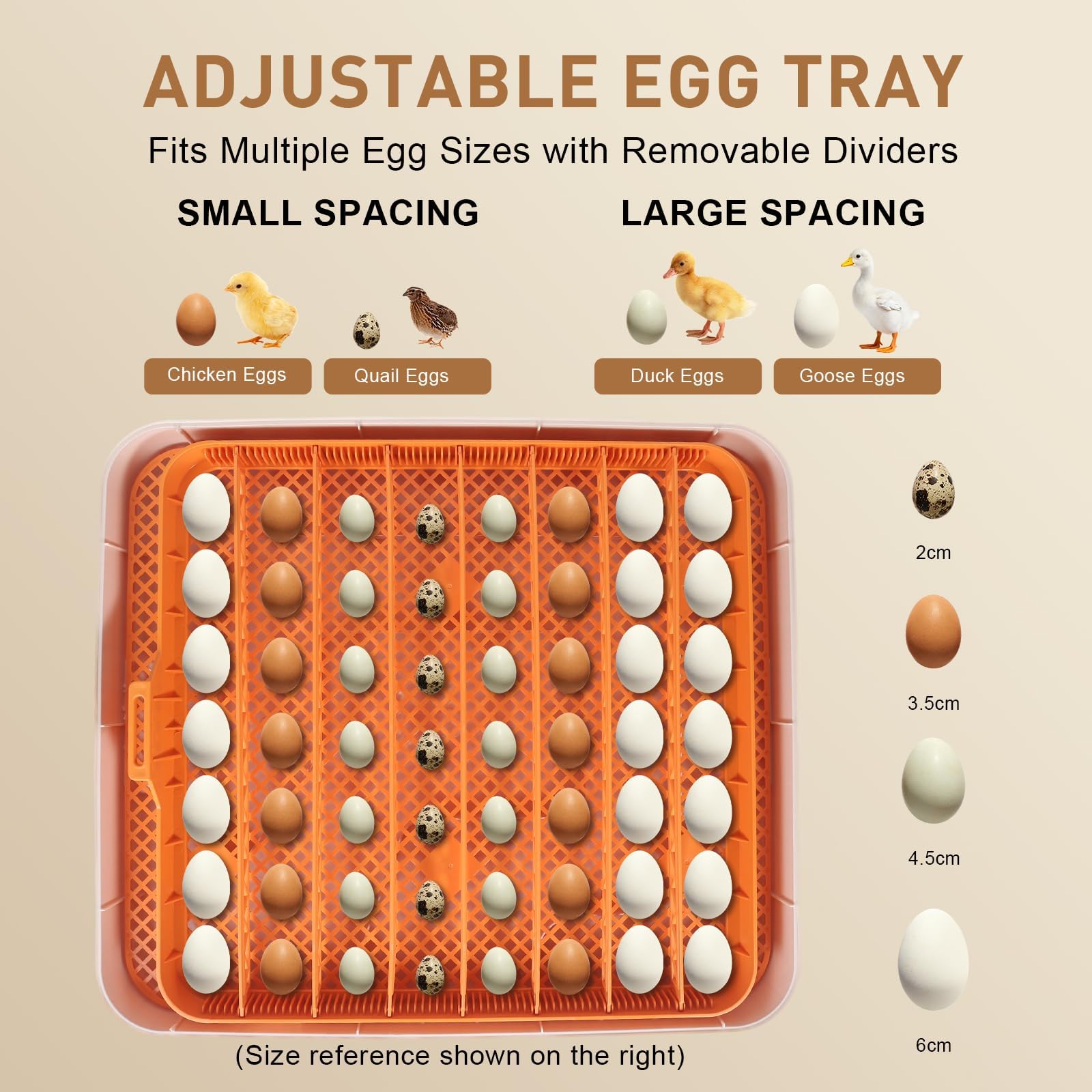 GleeGearNex Gen IV 56-egg incubator candling lid for embryo checks