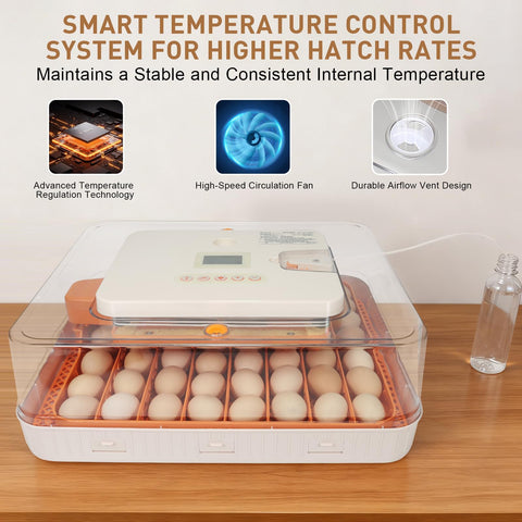 GleeGearNex Gen IV 56-egg incubator humidity pump system ensures steady humidity