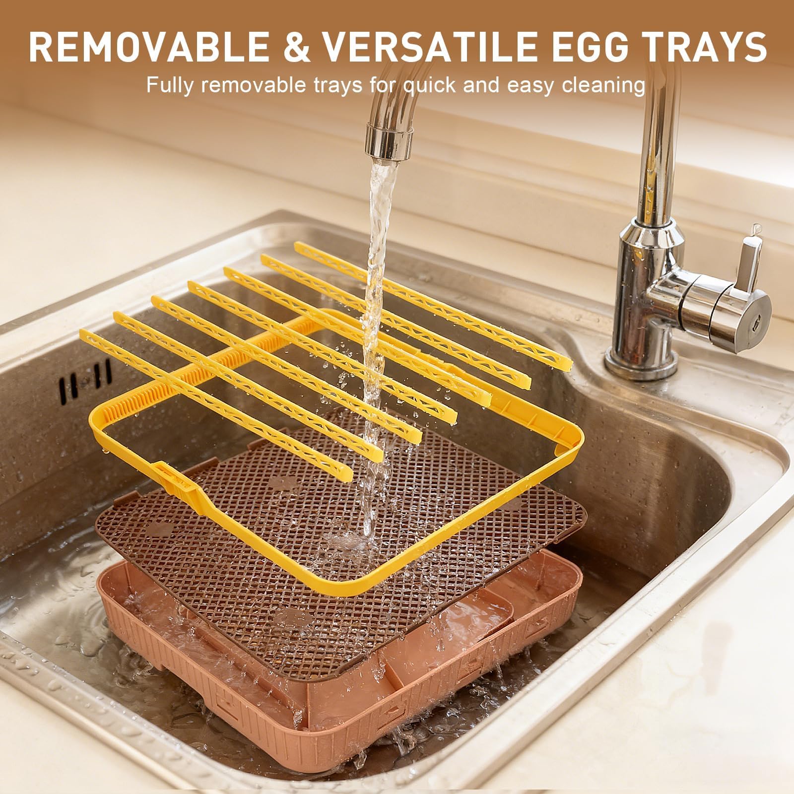 GleeGearNex Gen IV adjustable egg spacing dividers for mixed egg sizes