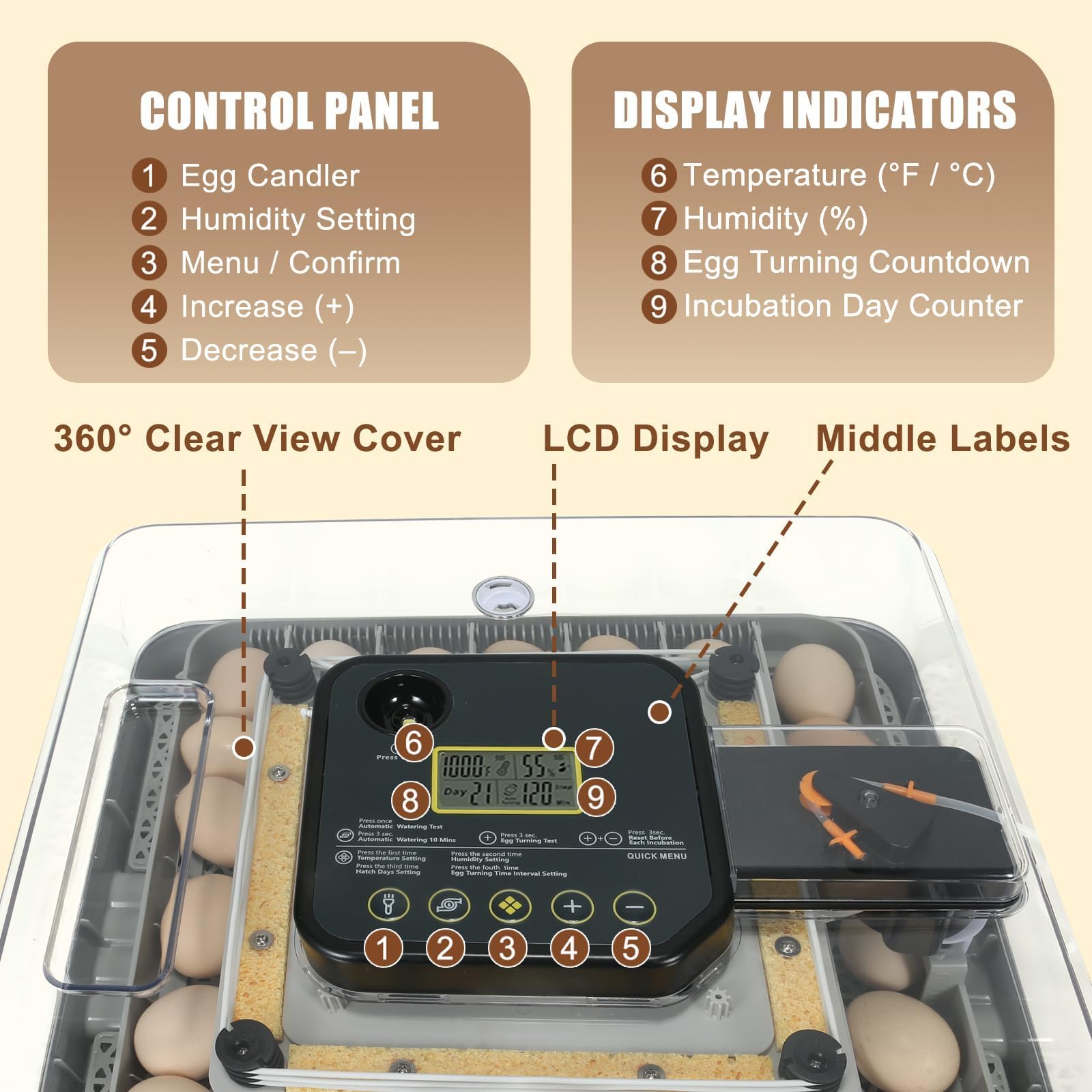 GleeGearNex Gen IV 48-egg incubator auto turning keeps eggs evenly developed
