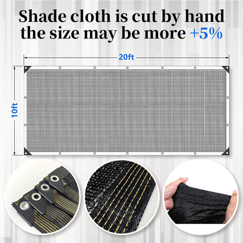 Glieskir shade cloth grommets enable secure, durable mounting.