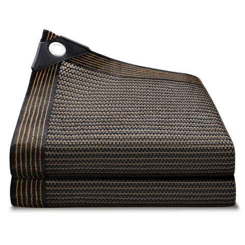 Glieskir 90-percent shade cloth over a sunny garden showing airflow and shading.