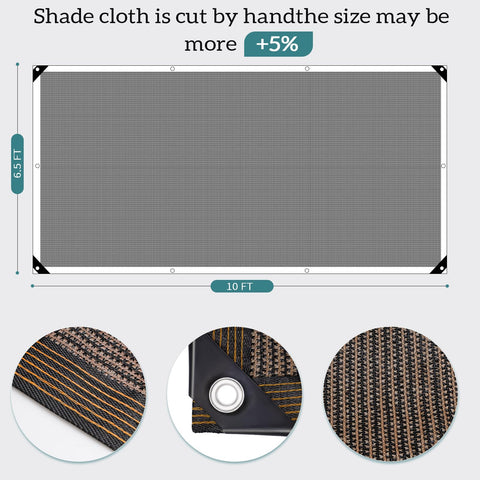 Glieskir garden shade net with reinforced grommets for easy hanging.