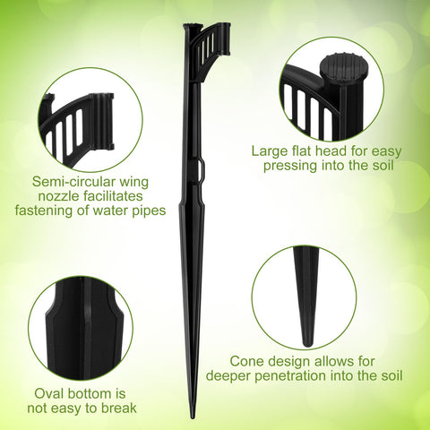 GlikCeil adjustable riser keeps drip lines elevated for even watering.